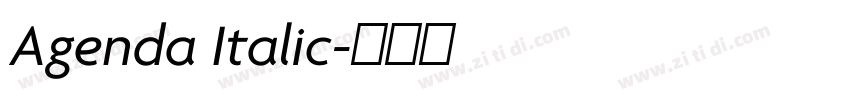 Agenda Italic字体转换